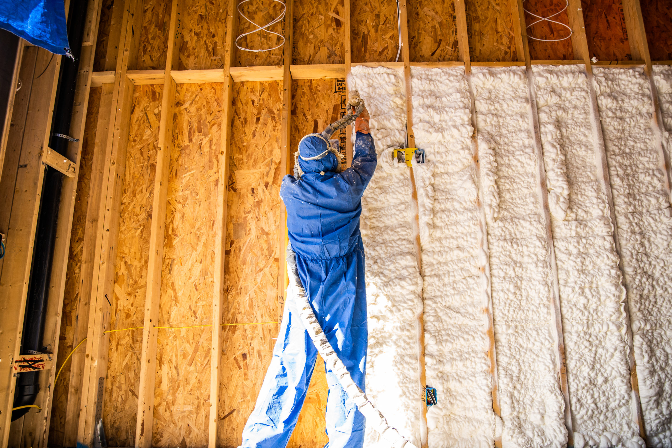 Hot, warm weather affects spray foam installations in the summertime.