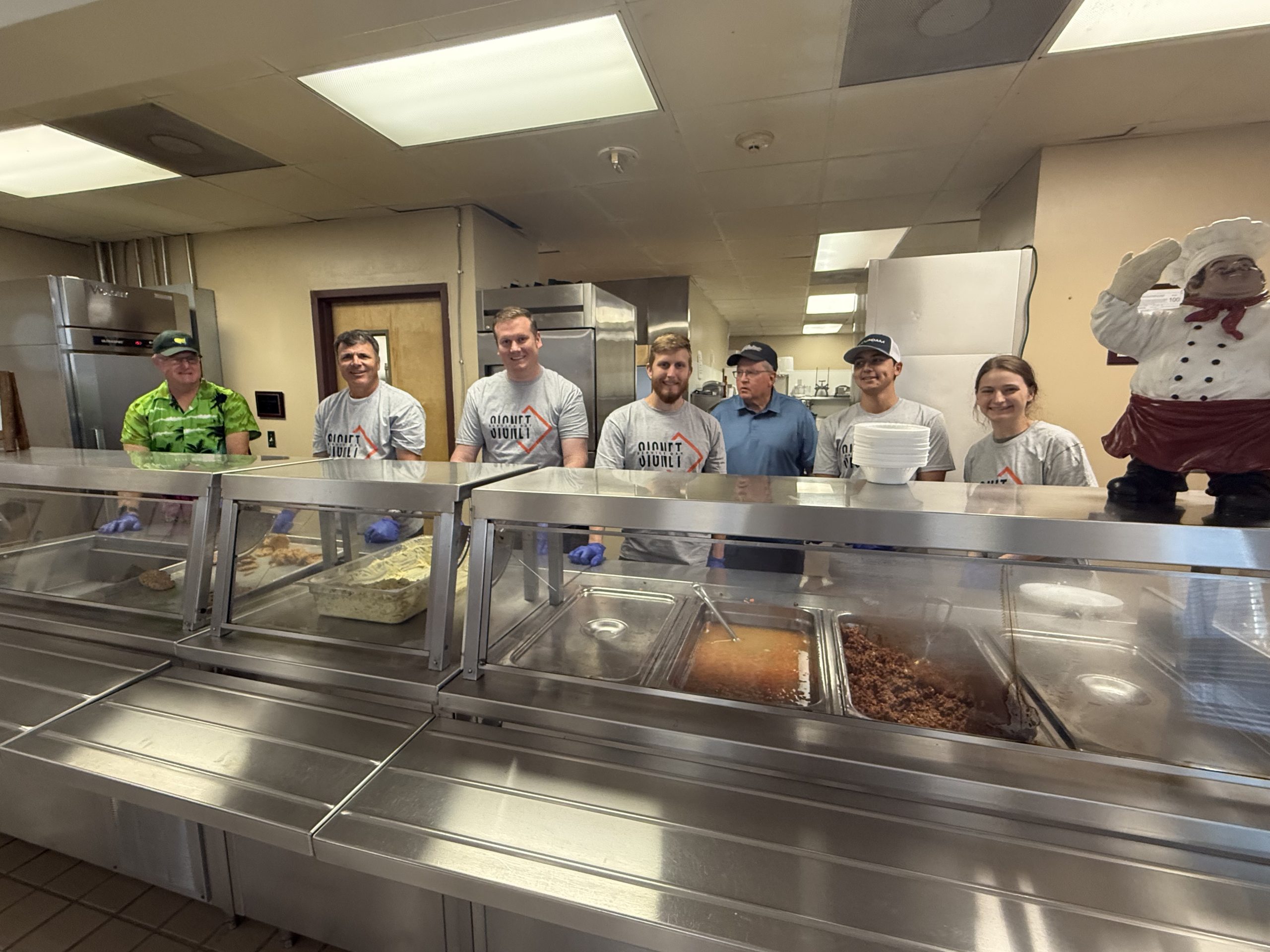 Accufoam members volunteering